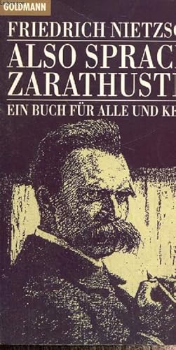 Bild des Verkufers fr Also Sprach Zarathustra - Ein Buch fr Alle und Keinen zum Verkauf von Le-Livre