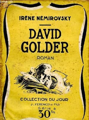 Bild des Verkufers fr David Golder - collection du jour zum Verkauf von Le-Livre