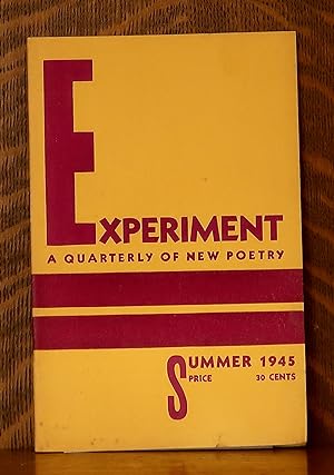 Bild des Verkufers fr EXPERIMENT - A QUARTERLY OF NEW POETRY SUMMER 1945, VOL. 2 NO. 2 zum Verkauf von Andre Strong Bookseller