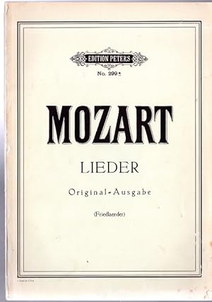 Imagen del vendedor de Lieder fr eine Singstimme mit Klavierbegleitung.Ausgabe fr hohe Stimme. Edition Peters No 299 a la venta por Versandantiquariat Sylvia Laue