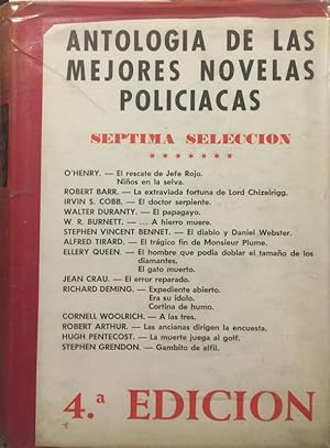 Imagen del vendedor de Antologa de las mejores novelas policiacas - Sptima Seleccin a la venta por LIBRERA SOLN