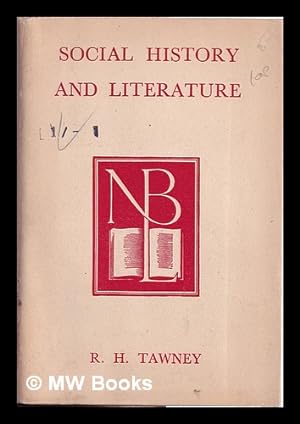 Bild des Verkufers fr Social history and literature / by R. H. Tawney zum Verkauf von MW Books Ltd.