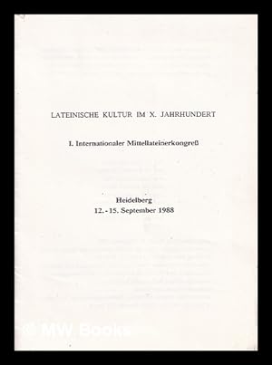Seller image for Lateinische Kultur Im X. Jahrhundert for sale by MW Books Ltd.
