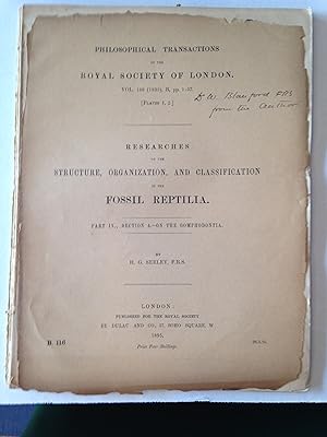 RESEARCHES ON THE STRUCTURE, ORGANIZATION, AND CLASSIFICATION OF THE FOSSIL REPTILIA, Part IX, Se...