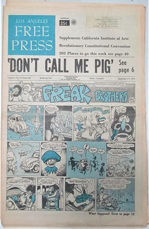 Los Angeles Free Press. September 11-17, 1970. Parts I and II, Complete