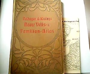 Velhagen & Klasings Neuer Volks- und Familien- Atlas in einhundert Kartenseiten. Ausgeführt von d...