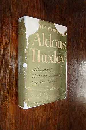 Seller image for The World of Aldous Huxley : an Omnibus (first printing) Brave New World - Antic Hay - Point Counterpoint for sale by Medium Rare Books