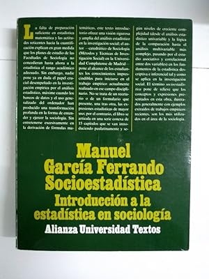 Imagen del vendedor de Socioestadstica. Introduccin a la estadstica en sociologa a la venta por Libros Ambig