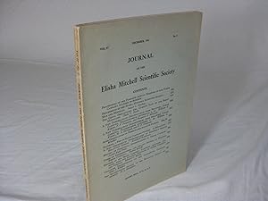 Seller image for JOURNAL OF THE ELISHA MITCHELL SCIENTIFIC SOCIETY, Vol.57, No.2, December 1941 for sale by Frey Fine Books