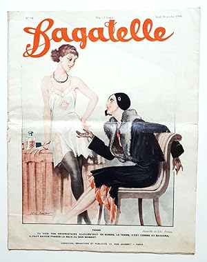 Image du vendeur pour Bagatelle - Hebdomadaire Illustr No. 54 Octobre 1930 - Illustrationen von Leo Fontan, Paul Dufan, Suzanne Meunier etc. mis en vente par Verlag IL Kunst, Literatur & Antiquariat