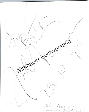 Original Autogramm John Neumeier Ballett /// Autograph signiert signed signee