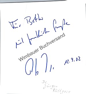 Bild des Verkufers fr Autogramm Jrgen Rttgers Ministerprsident NRW CDU /// Autogramm Autograph signiert signed signee zum Verkauf von Antiquariat im Kaiserviertel | Wimbauer Buchversand