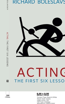 Imagen del vendedor de Acting: The First Six Lessons (Hardback or Cased Book) a la venta por BargainBookStores