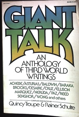 Imagen del vendedor de Giant Talk: An Anthology of Third World Writings. a la venta por books4less (Versandantiquariat Petra Gros GmbH & Co. KG)