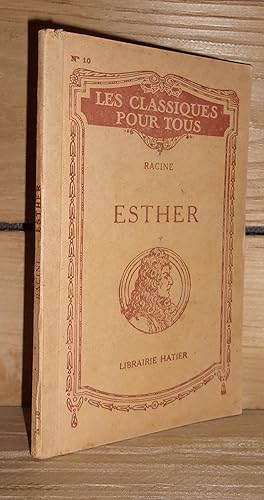 Imagen del vendedor de ESTHER : Tagdie tire de l'Ecriture Sainte - Notices et notes a la venta por Planet's books