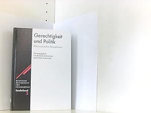 Seller image for Gerechtigkeit und Politik: Philosophische Perspektiven (Deutsche Zeitschrift fr Philosophie / Sonderbnde, 3, Band 3) for sale by Book Broker