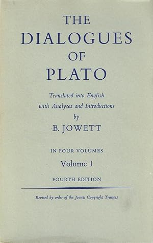 Seller image for The Dialogues of Plato Volume 1 (of 4) for sale by Vedic Book Services