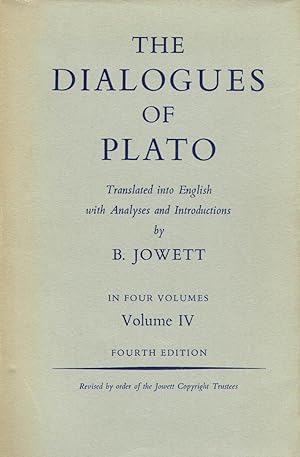Seller image for The Dialogues of Plato Volume 4 (of 4) for sale by Vedic Book Services