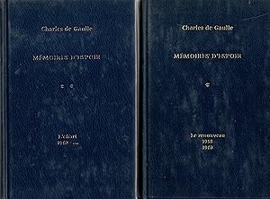 Bild des Verkufers fr Memoires d'espoir.2 volumes.Le renouveau (1958-1962).L'effort(1962-.) zum Verkauf von JP Livres