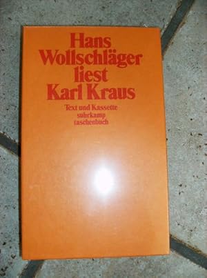 Image du vendeur pour Hans Wollschlger liest Karl Kraus. Text und Kassette. mis en vente par Antiquariat Floeder