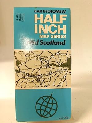 Bild des Verkufers fr Bartholomew Half-inch Contoured Map 45 Mid Scotland zum Verkauf von World of Rare Books