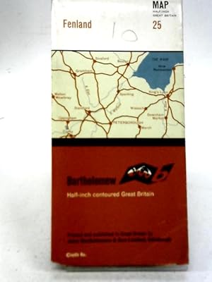 Bild des Verkufers fr Half -Inch'' Contoured Maps Fenland Great Britain Sheet 25 zum Verkauf von World of Rare Books