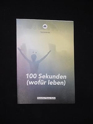 Seller image for Programmplakat Deutsches Theater Berlin 2015/16. Urauffhrung 100 SEKUNDEN (WOFR LEBEN). Insz.: Christopher Rping, Bhnenbild: Anne Ehrlich, Kostme: Anna Maria Schories, techn. Einr.: Dirk Salchow. Mit Michael Goldberg, Camill Jammal, Katharina Matz, Wiebke Mollenhauer for sale by Fast alles Theater! Antiquariat fr die darstellenden Knste