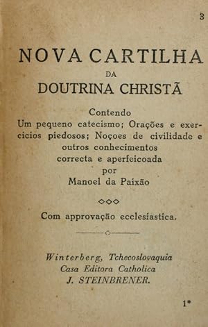 NOVA CARTILHA DA DOUTRINA CHRISTÃ.