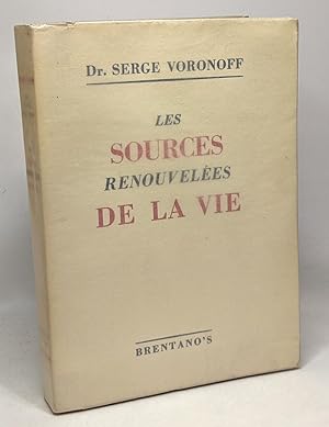 Seller image for Les sources renouveles de la vie for sale by crealivres