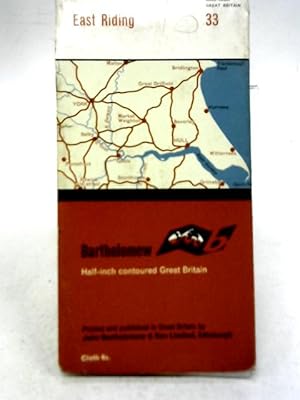Imagen del vendedor de East Riding Bartholomew Half Inch Map Series No.33 a la venta por World of Rare Books