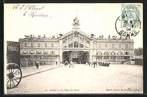 Ansichtskarte Amiens, La Gare du Nord, Bahnhof
