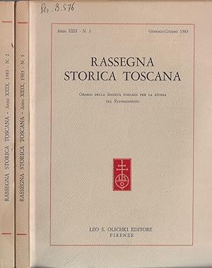 Bild des Verkufers fr Rassegna storica toscana anno XXIX 1983 Organo della Societ Toscana per la Storia del Risorgimento zum Verkauf von Biblioteca di Babele