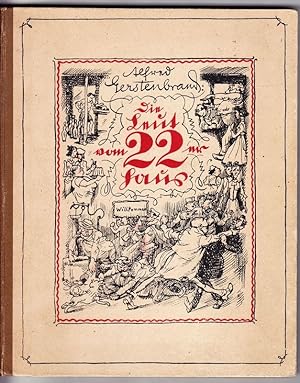 Bild des Verkufers fr Die Leut vom 22er Haus. Nach Jugend-Erinnerungen gezeichnet, erzhlt und geschrieben. (In Steindruck hergestellt von der graphischen Kunstanstalt "Sezession" in Wien.) zum Verkauf von Antiquariat Krikl