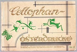 OSTERDRUCKMUSTERBUCH 1928 (a.d. Umschlag: Cellophan-Osterdruck Nr.2).