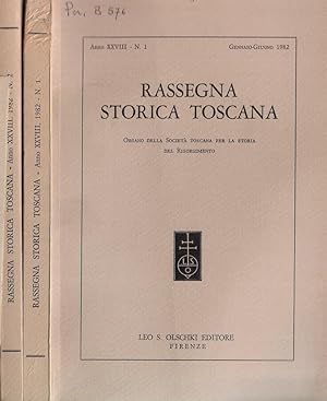 Bild des Verkufers fr Rassegna storica toscana anno XXVIII 1982 Organo della Societ Toscana per la Storia del Risorgimento zum Verkauf von Biblioteca di Babele