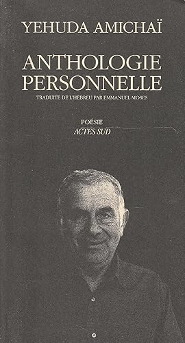 Bild des Verkufers fr Anthologie personelle zum Verkauf von Messinissa libri