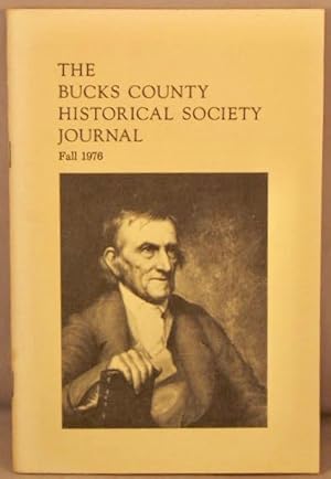 Imagen del vendedor de Bucks County Historical Society Journal, Fall 1976. a la venta por Bucks County Bookshop IOBA