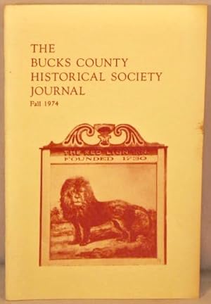 Seller image for Bucks County Historical Society Journal, Fall 1974. for sale by Bucks County Bookshop IOBA