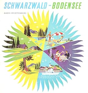 Schwarzwald - Bodensee. Baden-Württemberg. 1957. (Reiseprospekt).