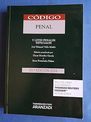 Seller image for Cdigo Penal y leyes penales especiales for sale by Perolibros S.L.