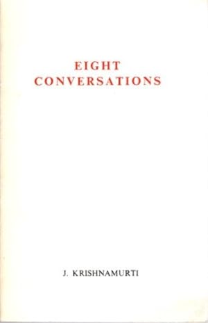 Seller image for EIGHT CONVERSATIONS for sale by By The Way Books