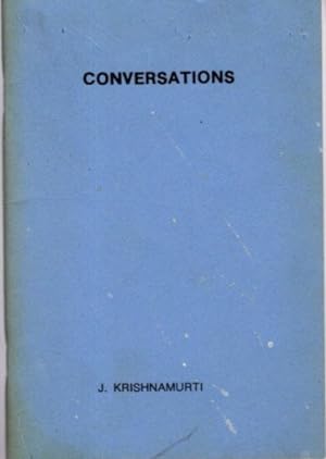 Seller image for CONVERSATIONS for sale by By The Way Books