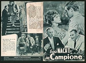 Bild des Verkufers fr Filmprogramm NFP Nr. 2303, Eine Nacht in Campione, Max Haufler, Ruedi Walter, Regie: Kurt Frh zum Verkauf von Bartko-Reher