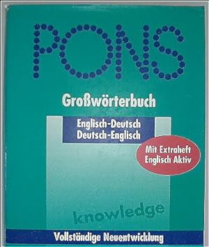 PONS Grosswörterbuch: Englisch-Deutsch /Deutsch-Englisch: Pons Grosswoerterbuch E/D D/E Und Lexif...