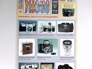 Bild des Verkufers fr Photo Deal, Nr. 40 - I/2003 : Photographica-, Second hand und Fotospezialitten. zum Verkauf von Antiquariat Buchhandel Daniel Viertel