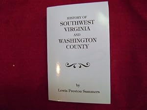 Bild des Verkufers fr History of Southwest Virginia. 1746-1786 and Washington County, 1777-1870. zum Verkauf von BookMine