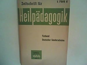 Seller image for Zeitschrift fr Heilpdagogik. - April 1966, Heft 4 Heft 4 for sale by ANTIQUARIAT FRDEBUCH Inh.Michael Simon