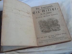 Bild des Verkufers fr Die Tageszeiten. Ein Gedicht in vier Bchern. ( 1767 ) Neue und durch und durch verbesserte Ausgabe mit Kupfern zum Verkauf von Versandhandel Rosemarie Wassmann