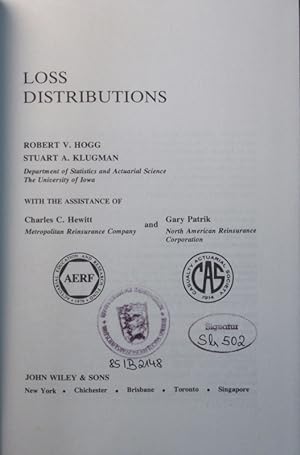 Bild des Verkufers fr Loss distributions zum Verkauf von Antiquariat Bookfarm