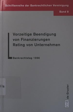 Seller image for Vorzeitige Beendigung von Finanzierungen for sale by Antiquariat Bookfarm